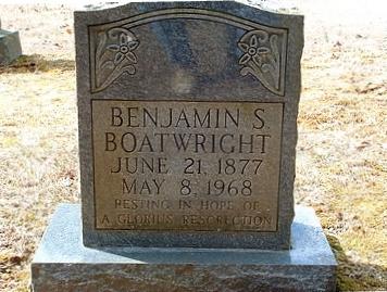 Benjamin Sibley Boatwright Gravestone