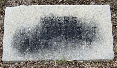 Myers Barney Boatwright Gravestone