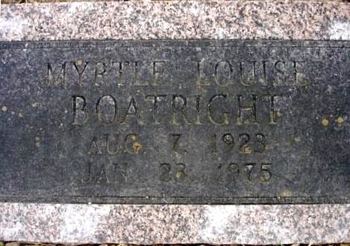 Myrtle Louise Boatright Marker