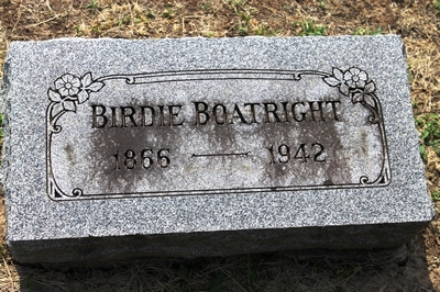 Nannie Bird Boatright Gravestone