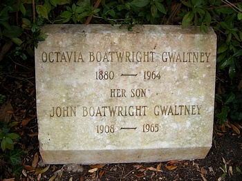 Octavia Henrietta Boatwright Gwaltney Gravestone