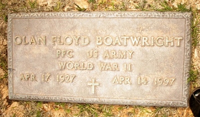 Olan Floyd Boatwright Gravestone