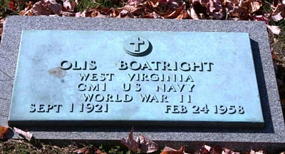 Olis Jack Boatright Gravestone