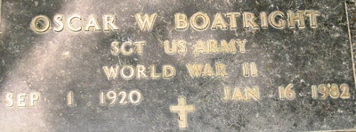 Oscar Woodrow Boatright Marker