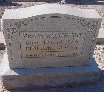 Parilee Foley Boatright Gravestone