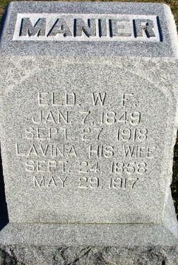 Patience Lavine Boatright and Wesley F. Manier Gravestone