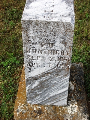Peter B. Boatright Gravestone