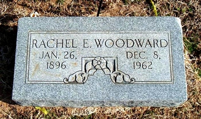 Rachel Elizabeth Boatright Woodward Marker in Elmwood Cemetery