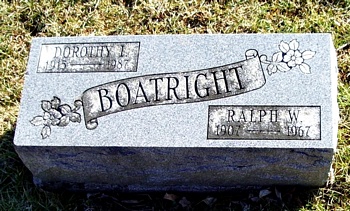 Ralph W. Boatright Gravestone