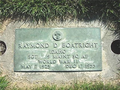 Raymond David Boatright Gravestone