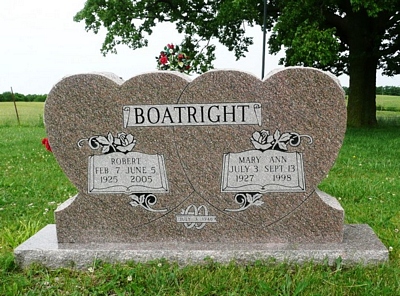 Robert and Mary Ann Boatright Gravestone: