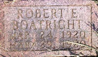 Robert Edward Boatright Marker