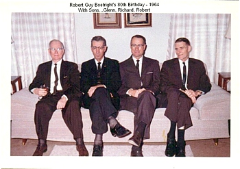 Robert Guy Boatright and Sons at his 80th Birthday