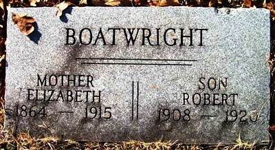 Elizabeth Scharff Boatwright Gravestone