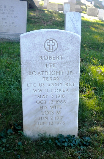 Robert Lee Boatright Gravestone: