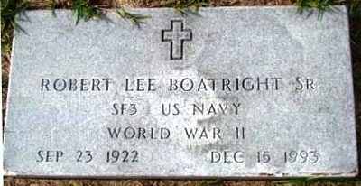 Robert Lee Boatright Gravestone