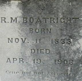 Robert M. Boatright Gravestone