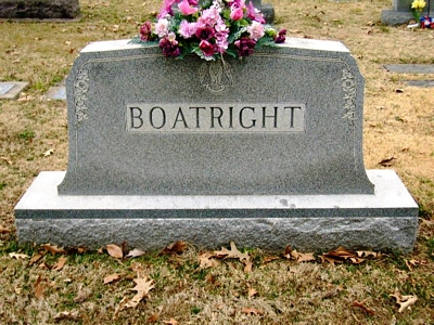 Robert Walter Boatright Gravestone