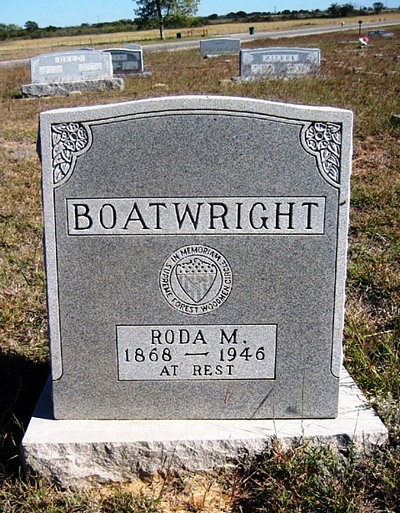 Roda Margaret Treadway Boatwright Gravestone