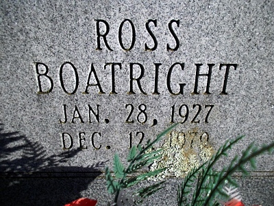 Ross Freeman Boatright Gravestone