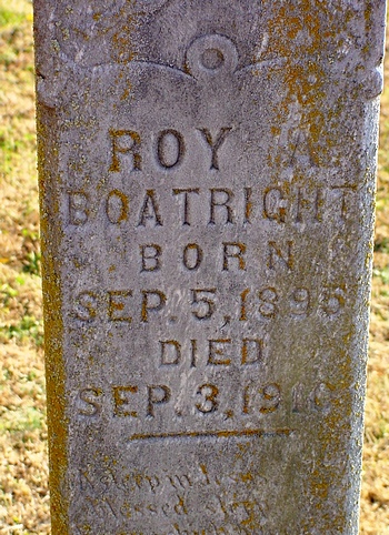 Roy Alvin Boatright Gravestone