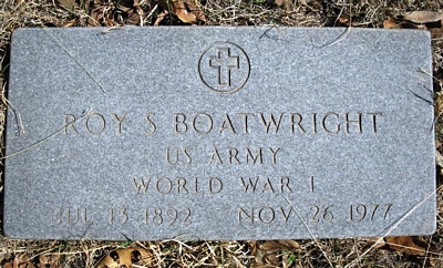 Roy Sylvestus Boatwright Gravestone