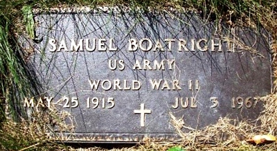 Samuel M. Boatright Gravestone