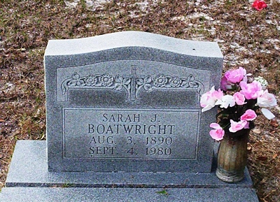 Sarah Jane Reynolds Boatwright Gravestone