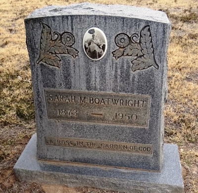 Sally Ann Youngblood Boatwright Gravestone
