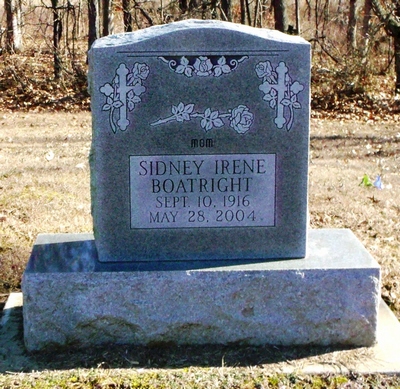 Sidney Irene Brown Boatright Gravestone
