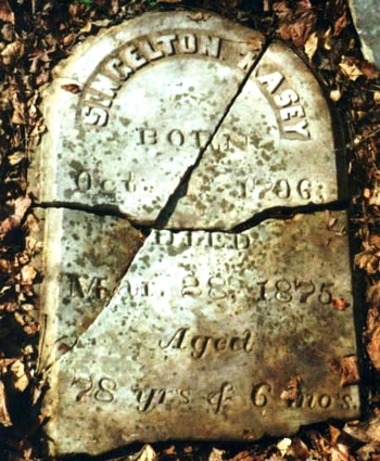 Singleton Lyle Kasey Gravestone