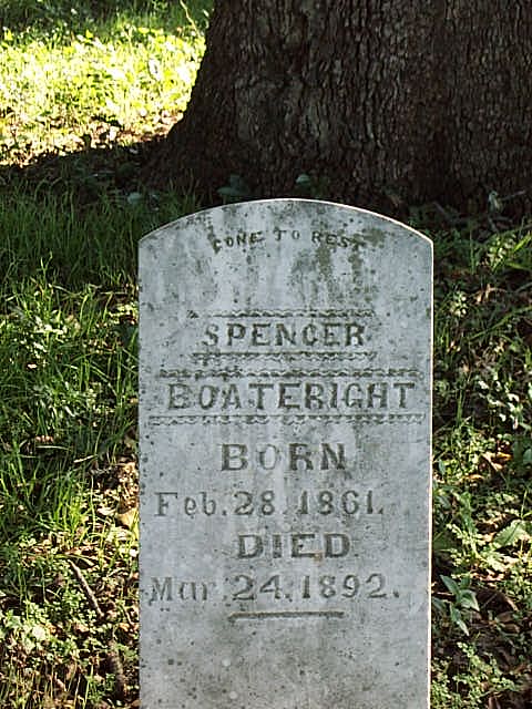 Spencer Boatwright Gravestone