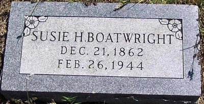 Susan W. Hamilton Boatwright Gravestone