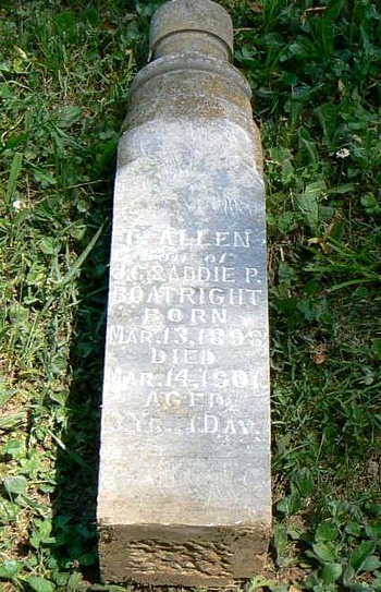 T. Allen Boatright Gravestone