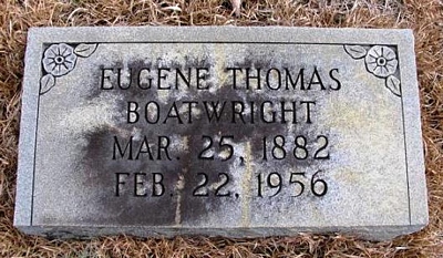 Thomas Eugene Boatwright Gravestone