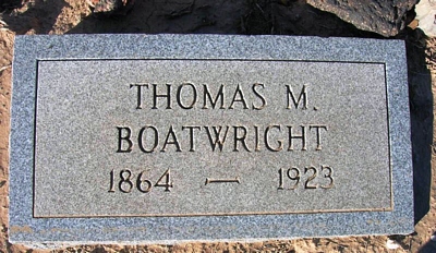 Thomas Munroe Boatwright Gravestone