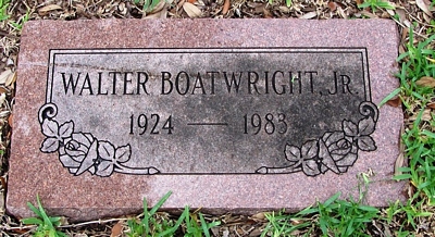 Walter Franklin Boatwright Gravestone