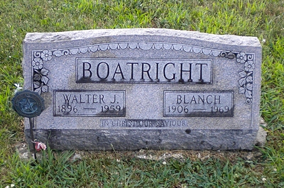 Walter James Boatright Gravestone