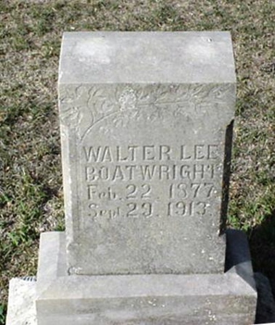 Walter Lee Boatwright Gravestone