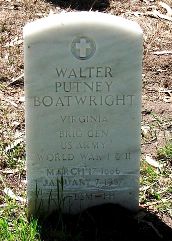 Walter Putney Boatwright Gravestone