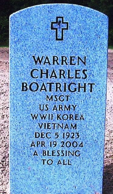Warren Charles Boatright Gravestone