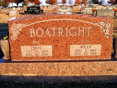 Wiley L. Boatright Gravestone