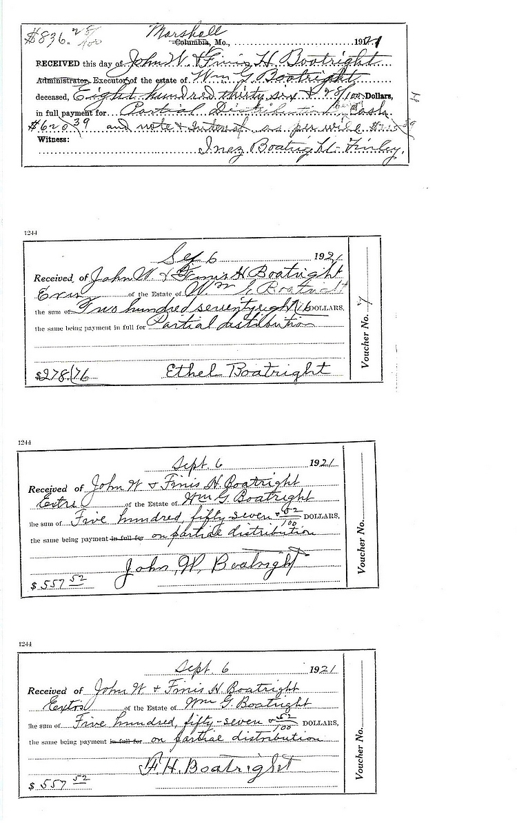 William Greene Boatright Estate: