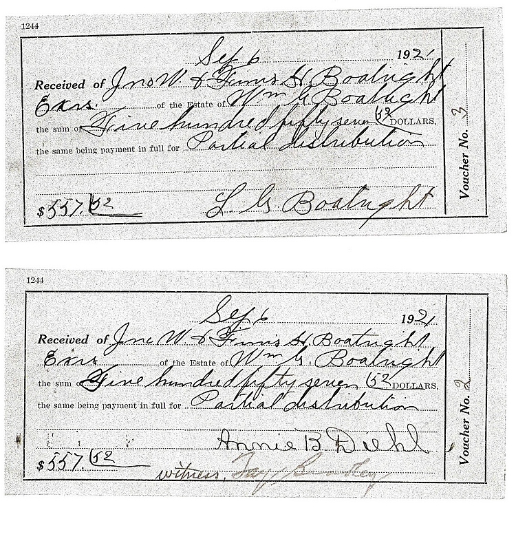 William Greene Boatright Estate: