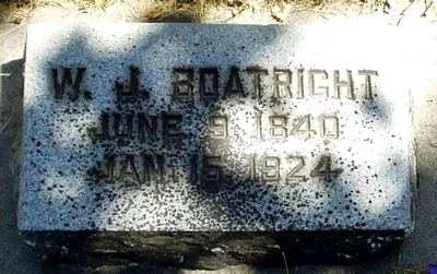 William Jesse Boatright Gravestone