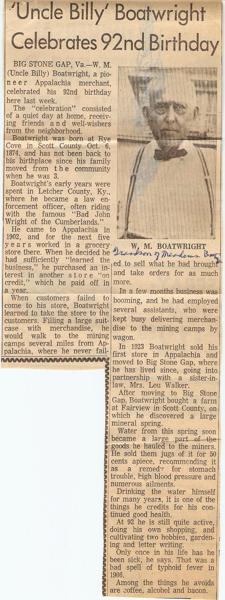 William M. Boatright Obituary