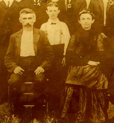 William Monroe Boatright and Frances Harriet Holland Boatright and son, James Elbert Boatright