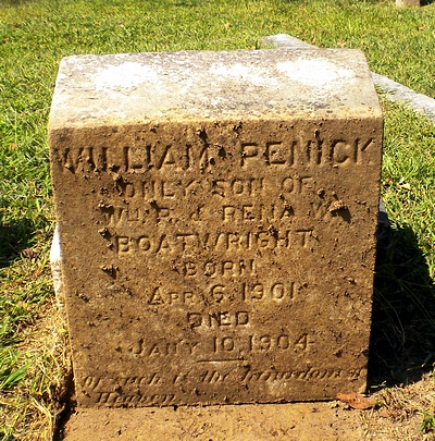 William Penick Boatwright Gravestone