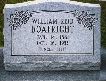 William Reid Boatright Gravestone