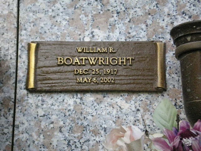 William Robert Boatwright Gravestone